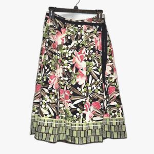 Talbots Vintage A-Line Floral Midi Skirt 4